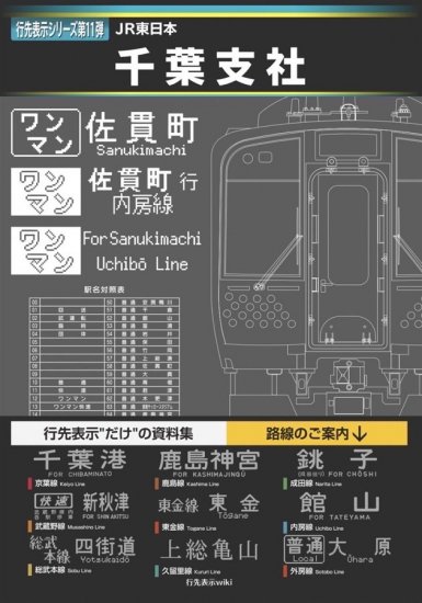 行先表示シリーズ第11弾 JR東日本千葉支社 - SHOSEN ONLINE SHOP