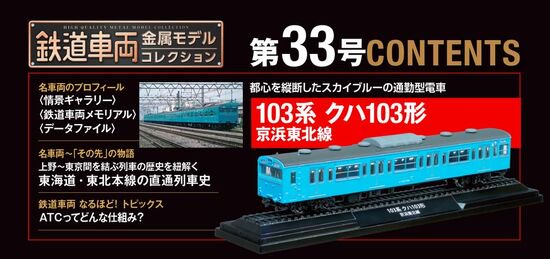 鉄道車両 金属モデルコレクション第33号【103系 クハ103形 京浜東北線 