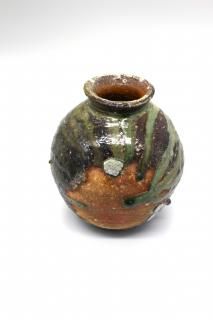ƣ�� ����FUJIMOTO, Hide<br>������ Wood Fired Natural Ash Glaze Vessel