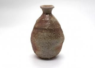 ƣ�� ����FUJIMOTO, Hide<br>  ���� Wood Fired Natural Ash Glaze Sake Bottle