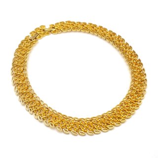 70s Vintage Gold Tone Design Necklace