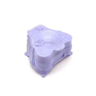 Vintage Lilac Color Plastic Ring Case