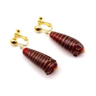 Vintage Glass Beads Drop Earrings