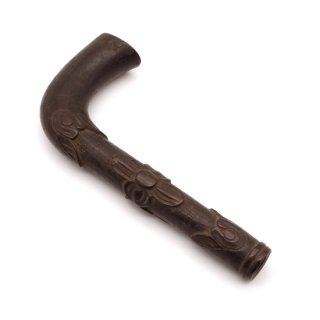 Vintage Japanese Stick Wooden Carved Grip