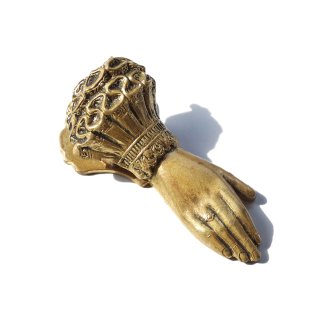Vintage Brass Hand Motif Mini Clip