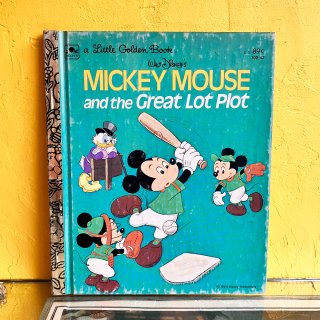 1974s USA Walt Disney's MICKEY MOUSE AND THE GREAT LOT PLOT Vintage Picture Book