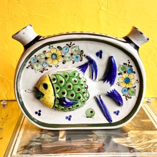 Mexico Tonala ceramica Vintage Flower Vase