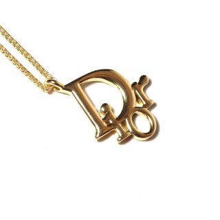 Christian Dior Vintage Gold Tone Necklace 