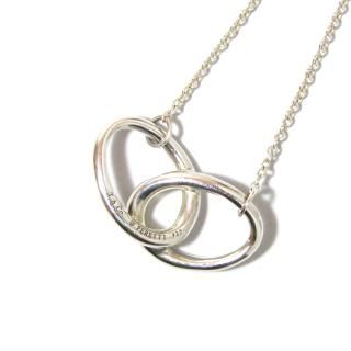 Tiffany& Co. Double Loop Elsa Peletti Silver 925 Necklace