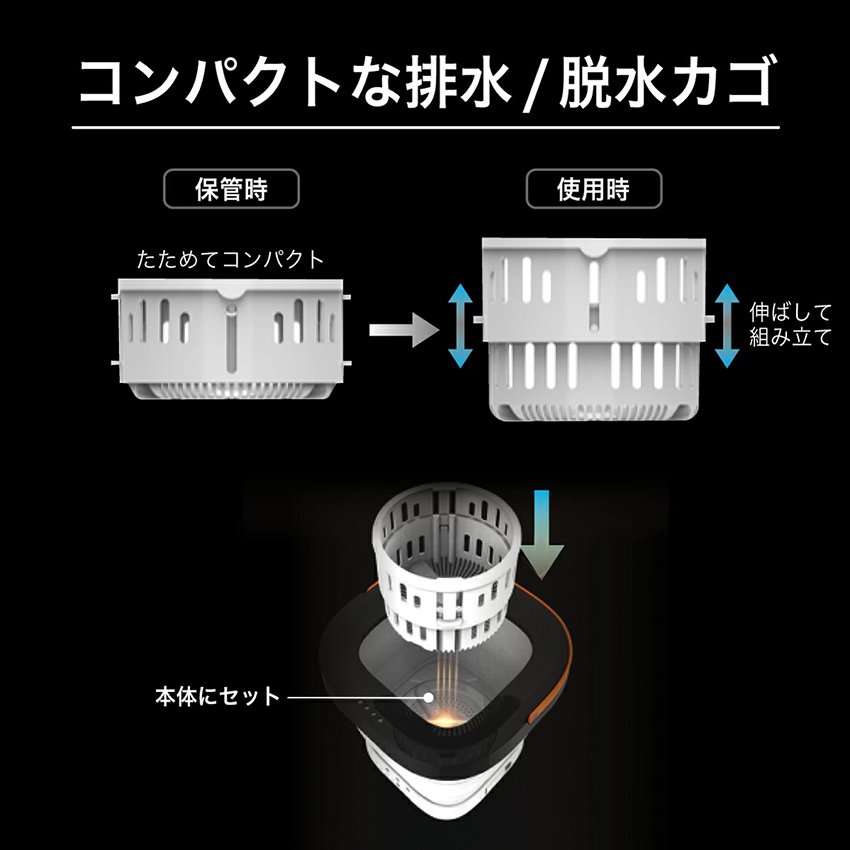 コンパクト 折りたたみ洗濯機 SY-135