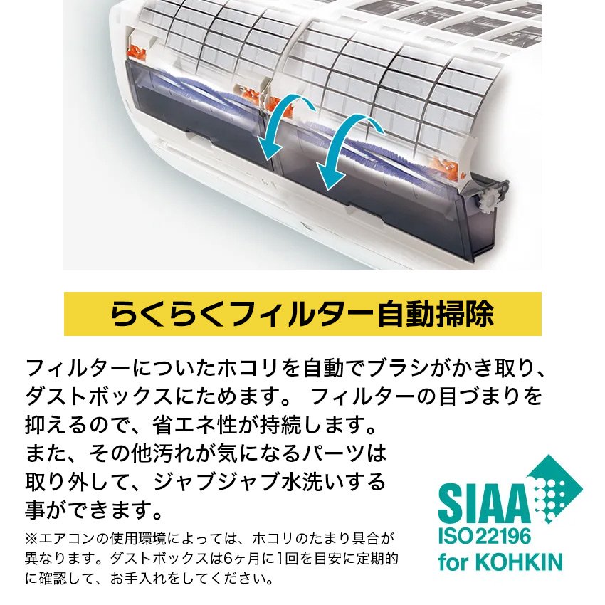 シャープ エアコン 【おもに6畳】 AY-R22F-W （電源単相100V）