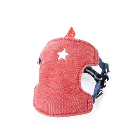 【新品・未使用・タグ付】BIRDIE ハーネスとリード(サイズ:SS) ブルー スターソフトハーネスSS - BIRDIE〈バーディオンラインショップ〉