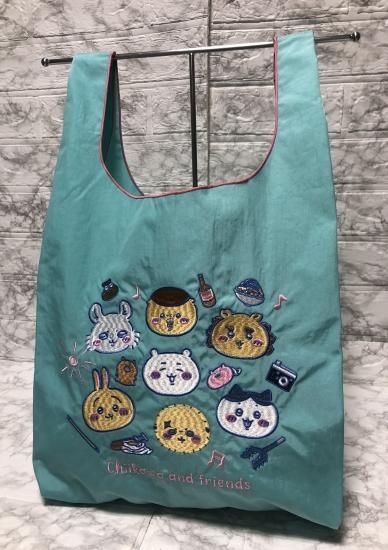 ちいかわ 刺繍エコバック FASE COL:sky - kyoemeguro