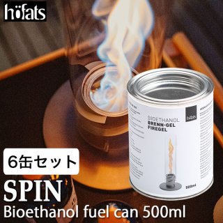 Hoefats (ۡեå) SPINʥԥ Bioethanol fuel can 500ml 6̥å ХΡ ǳƥ Hofats  쥢 h090401-6set