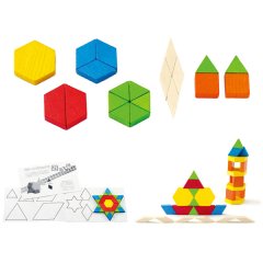 アントン・シーマー ASパターンブロック AS7001(積木) 知育玩具 おもちゃ 知育玩具 木製 積み木 2歳 3歳 4歳 5歳 出産祝い