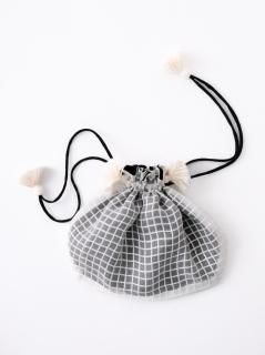 Silk  Viscose Drawstring S BLK