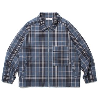 CABARET POVAL / Plaid Stain Shirt (Blue)