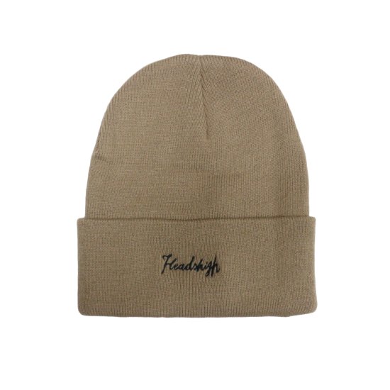 Heads High Embroidery Logo Beanie (Beige)