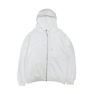 Select Wide Line Zip Hoodie (White)