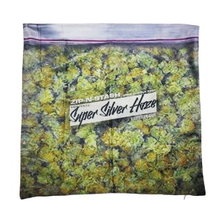 Zip in Bag Weed Cushion Case (Super Silver haze)