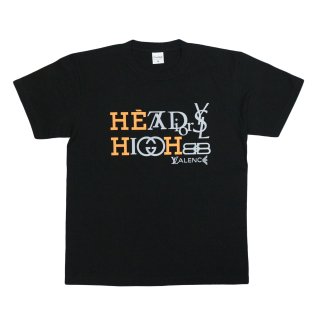 Heads High Brand font Logo Tee (Black)