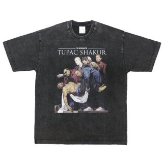 Tupac Vintage Type Tee (Wash Black)