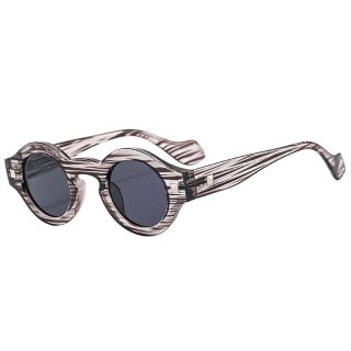 Select Vintage Small Round Sunglasses (Shade Grey)
