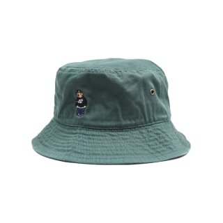 Gimme Five Kush Bear Embroidery Bucket Hat (Dk.Green)