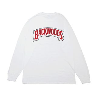 Backwoods Logo L/S Tee (White)