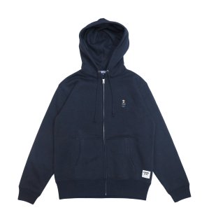 Gimme Five Kush Bear Embroidery Zip Hoodie (Navy)