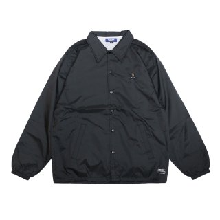 Gimme Five Kush Bear Embroidery Coach jacket (Black)