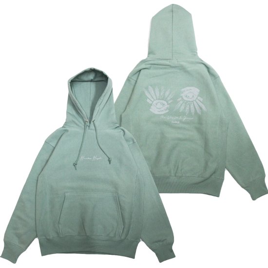 Heads High eye 4 an eye Hoodie (Smoky Green)