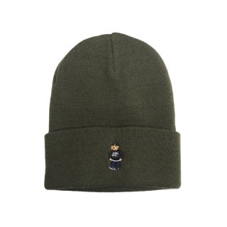 Gimme Five Kush Bear Embroidery Beanie (Olive)