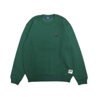 Gimme Five Kush Bear Embroidery Crew Neck (Green)