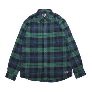 Heads High Basic flannel Check Shirt (Green)