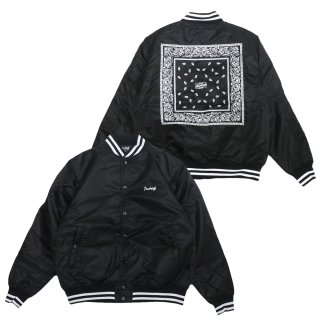 Heads High Bandana Snap Nylon jacket (Black)