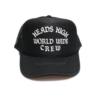 Heads High World Wide Crew Trucker Cap (Black)