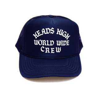 Heads High World Wide Crew Trucker Cap (Navy)