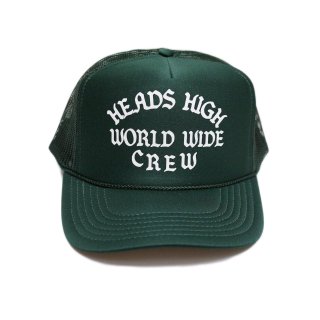 Heads High World Wide Crew Trucker Cap (Forest Green)