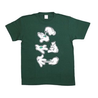 Mickey Hand Weed Tee (Forest Green)