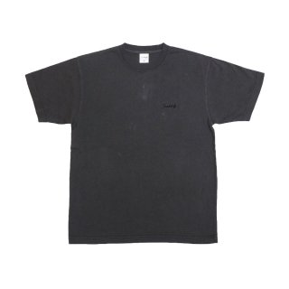 Heads High Pigment Wash Embroidery Logo Tee (Black)
