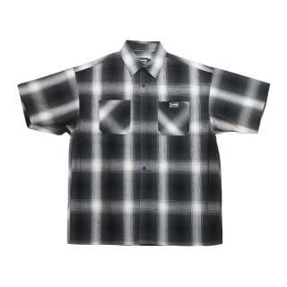 Heads High Ombre Check S/S Shirt (Black)