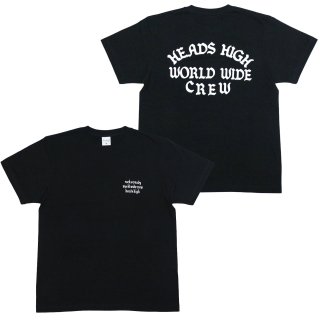 Heads High World Wide Crew Tee (Black)