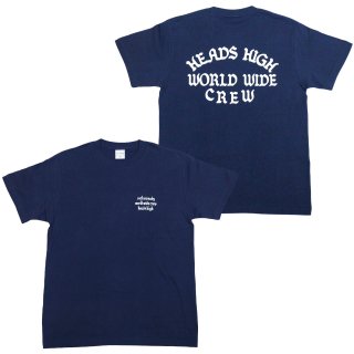 Heads High World Wide Crew Tee (Navy)