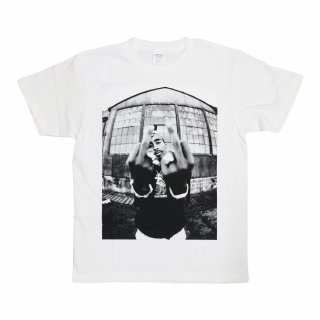 Tupac FXXK Finger Photo TEE  (White)