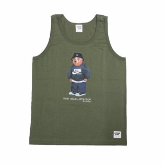 Gimme Five Kush Bear Tank Top (Army)