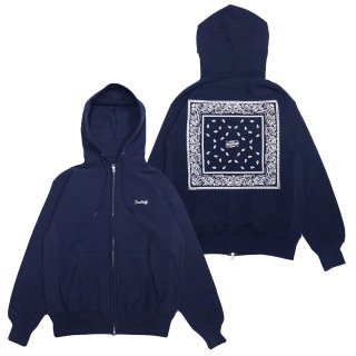 Heads High Bandana Logo Zip Hoodie (Navy)