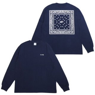 Heads High Paisley Bandana  L/S Tee (Navy)