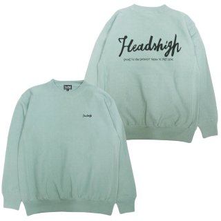 Heads High Original Logo Crewneck (Smoky Green)