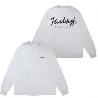 Heads High Original Logo L/S Tee (Ash)